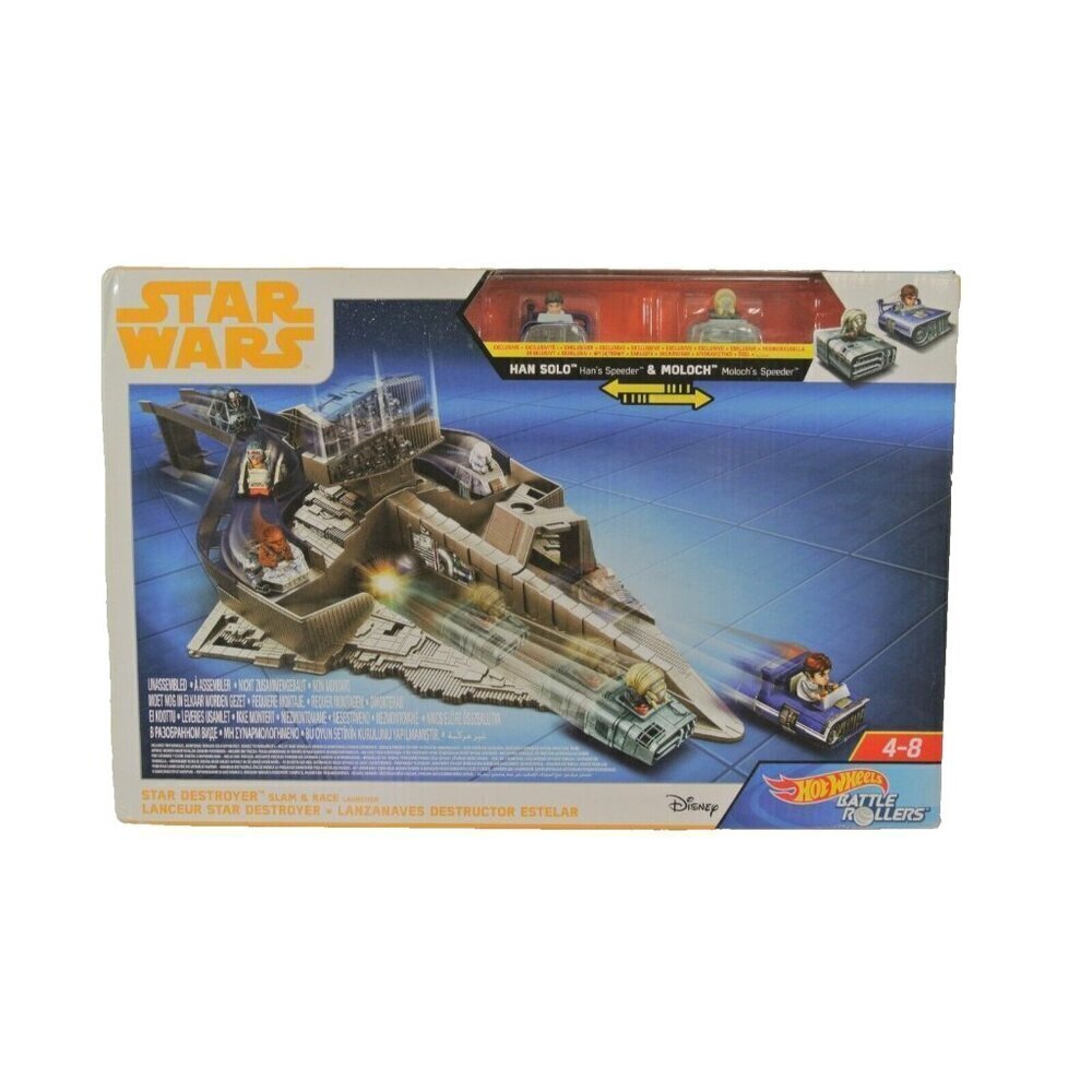 Hot Wheels Battle Rollers Star Wars Destroyer Slam & Race Launcher NEW Play Set